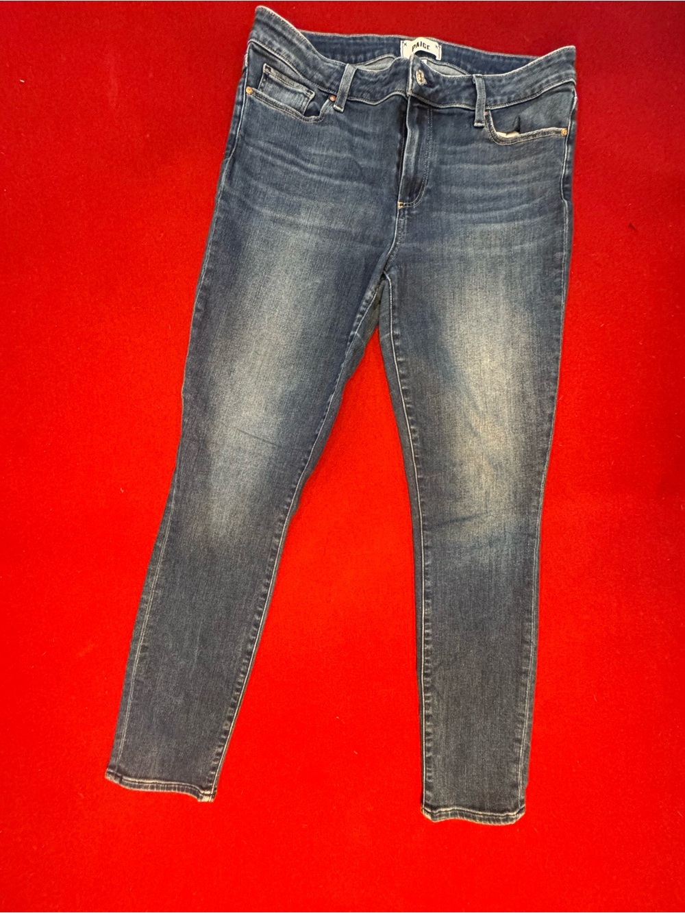 PAIGE Medium Wash Skyline Skinny Jeans Size 31